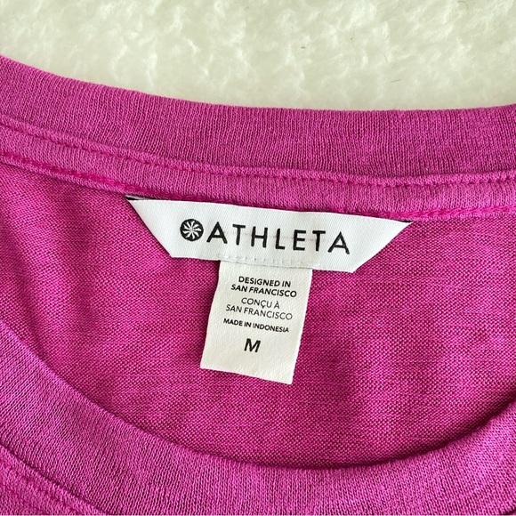 Athleta NWOT Women's Crew Neck Breezy Tank Top, Pink, Size M - Picture 3 of 6